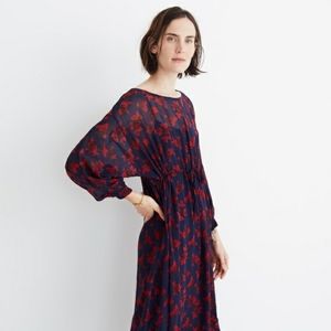 Madewell No. 6 Silk Magical Dress in Vintage Rose